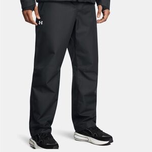 Under Armour Rain Pants Stormproof Lined Men 4XL Black Waterproof 1369255-001NEW